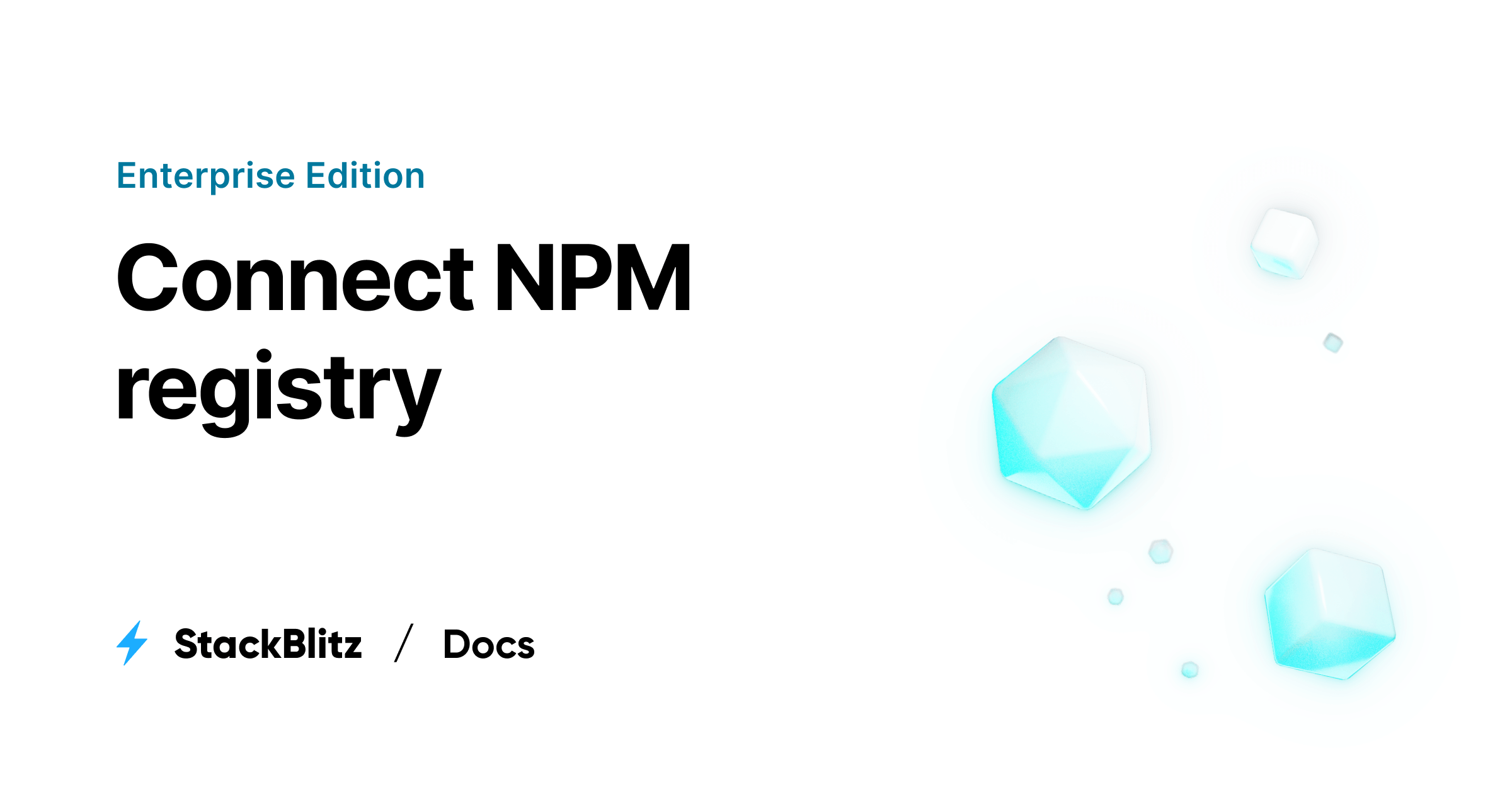 Connect Npm Registry StackBlitz Docs